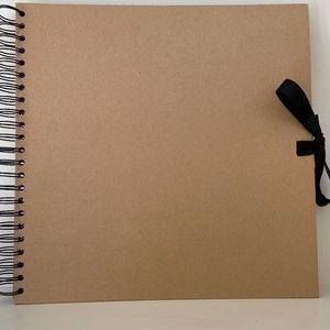 Kraft Scrapbook Album12x12  with ribbon closure